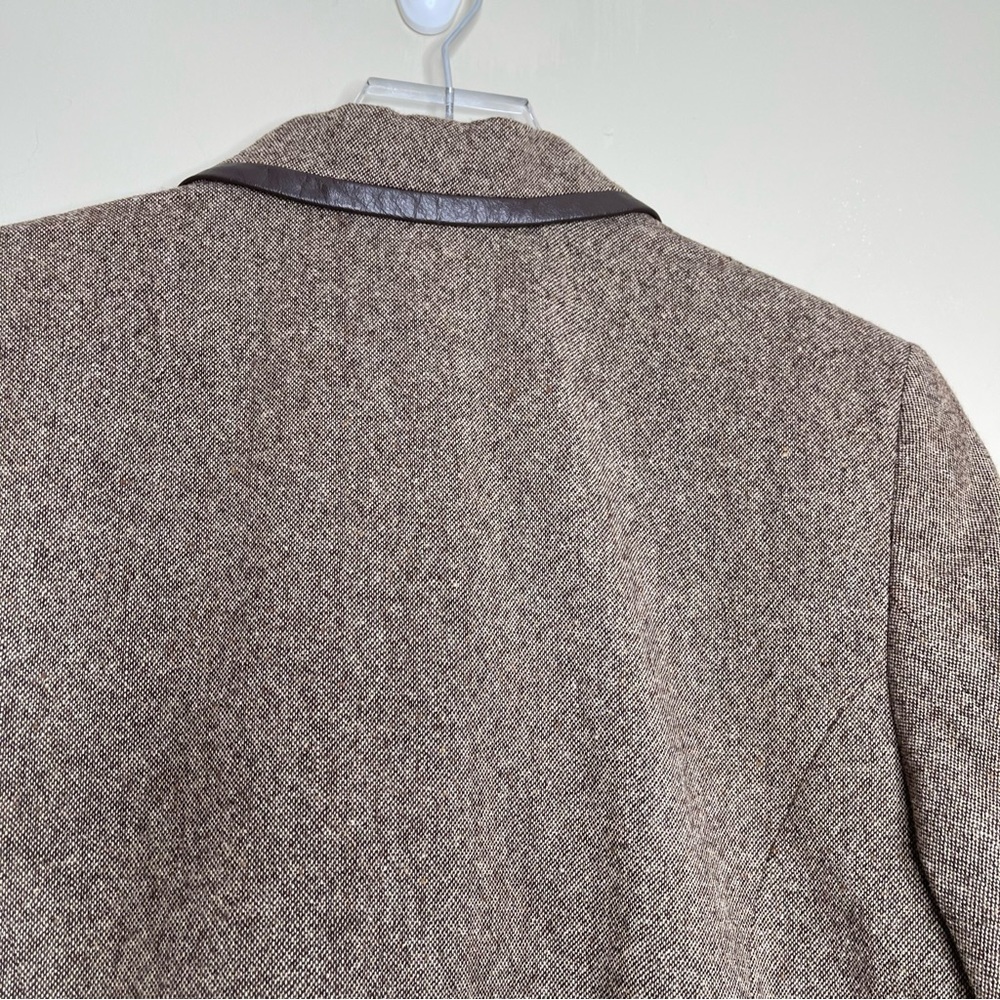 Pendleton Brown Wool And Leather Blazer - image 6